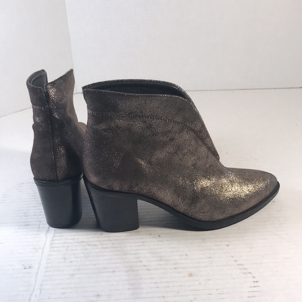 Diba True Women’s Karma V Throat Metallic Ankle Booties